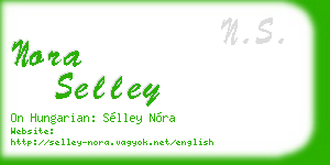 nora selley business card